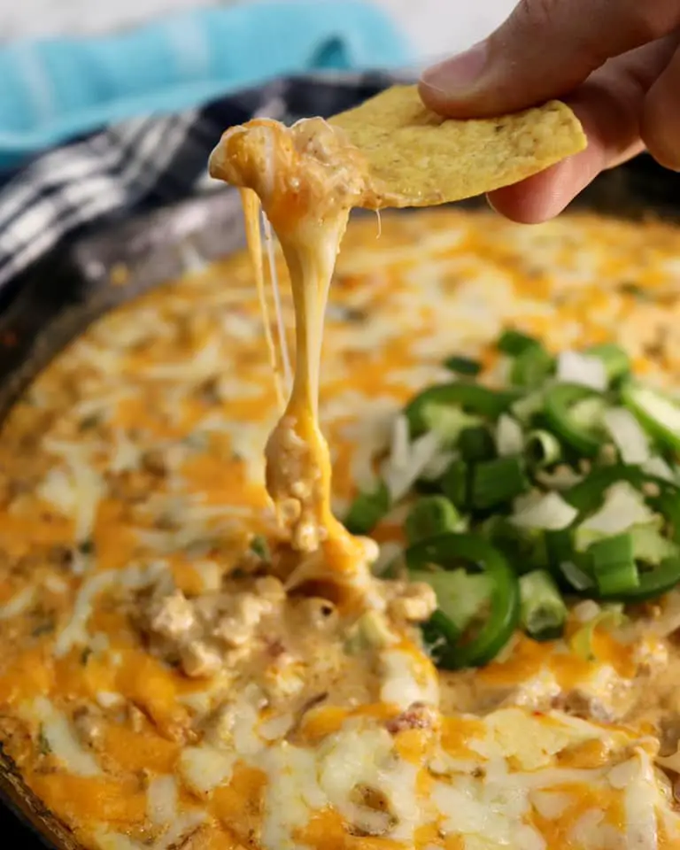 Chorizo Queso Dip - Vic Eats