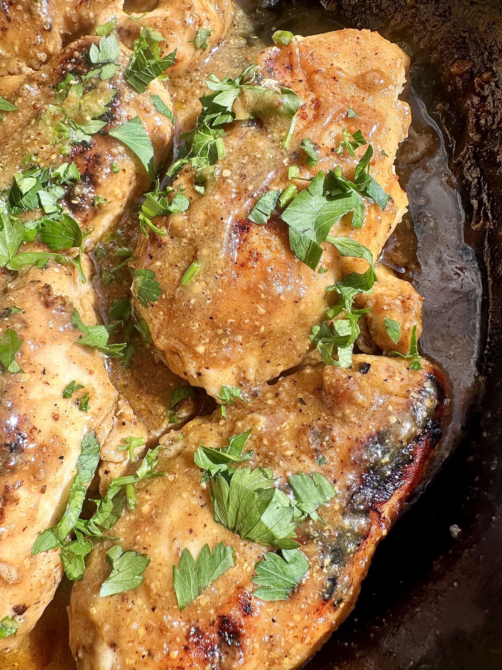 Skillet Honey Mustard Chicken - Vic Eats