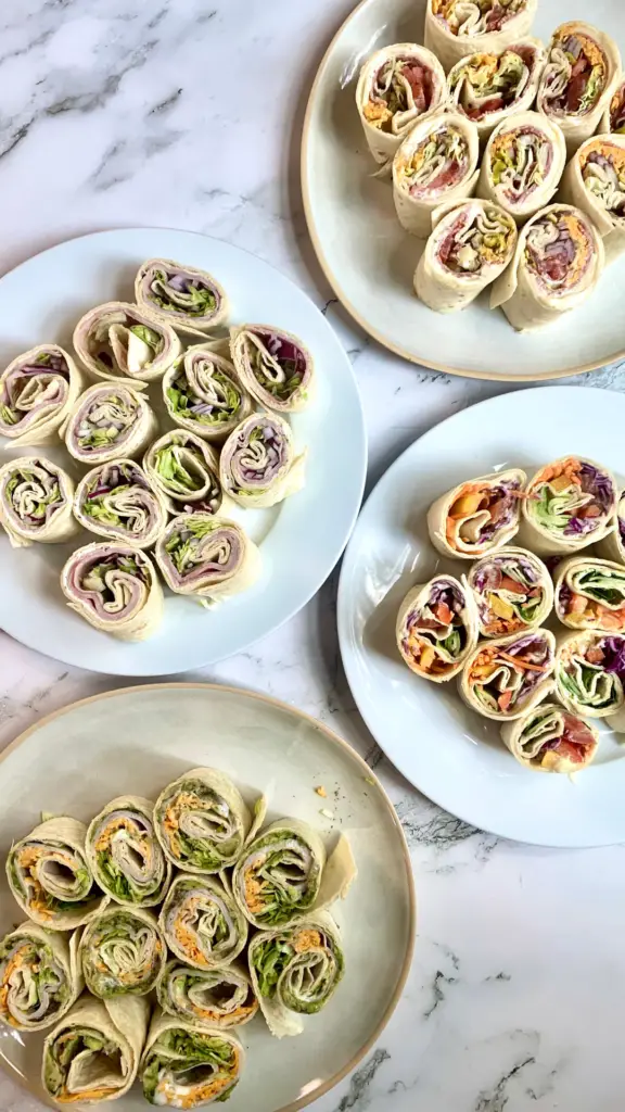 Tortilla Pinwheels - 4 ways - Vic Eats